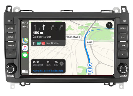 Multimedia Navigatie Volkswagen Crafter 2006 | Carplay Autoradio Beeldscherm 7 Inch - Audioplay