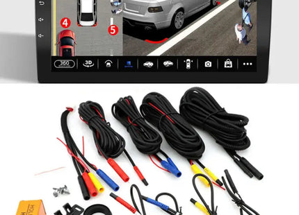 1080P AHD 360° Camerasysteem Panoramisch View & Nachtzicht |Geschikt voor voor de meeste Automerken - Audioplay