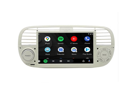 Multimedia Navigatie Fiat 500 2007-2015|DAB|Bluetooth|4Core 32GB|Carplay Autoradio Beeldscherm - Audioplay
