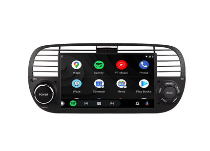 Multimedia Navigatie Fiat 500 2007-2015|DAB|Bluetooth|4Core 32GB|Carplay Autoradio Beeldscherm multimedia - Audioplay