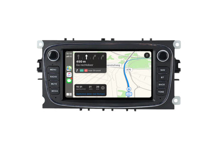 Multimedia Navigatie Ford Focus 2005-2013 |DAB|Bluetooth|4Core 32GB|Carplay (C-Max) Multimedia Beeldscherm 7 Inch - Audioplay