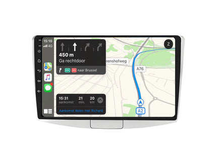 Multimedia Navigatie Volkswagen Passat B7 2010 -2015|DAB|Bluetooth|Carplay Autoradio Beeldscherm - Audioplay