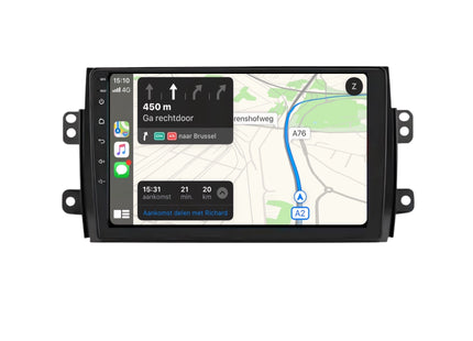 Multimedia Navigatie Fiat Sedici 2005-2014|DAB|Carplay Autoradio Beeldscherm 9 Inch - Audioplay