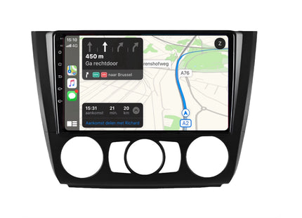 Multimedia Navigatie BMW 1 Serie 2004 - 2013|DAB|Bluetooth|4Core 32GB| (E81 E82 E87 E88) |Carplay Beeldscherm 9 Inch - Audioplay