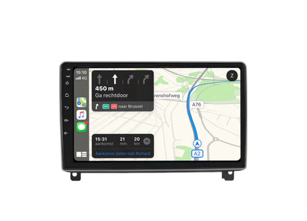 Multimedia Navigatie Peugeot 407  2004-2011 |DAB|Carplay Autoradio beeldscherm 9 Inch - Audioplay
