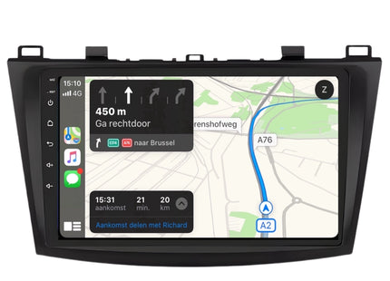 Multimedia Navigatie Mazda 3 Sedan 2010- 2013 sedan | DAB | Bluetooth |4Core 32GB| Carplay Beeldscherm Mazda 3 Hatchback - Audioplay