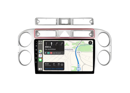 Multimedia Navigatie Volkswagen Tiguan 1 2006 -2016 |DAB|Carplay Autoradio beeldscherm 9 Inch - Audioplay