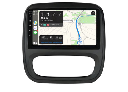 Multimedia Navigatie Renault Trafic 3 2014- 2021 |DAB|Carplay Autoradio Trafic 3 Beeldscherm 9 Inch - Audioplay