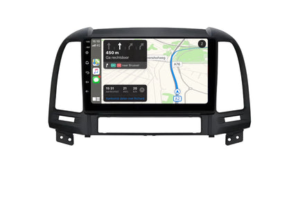 Multimedia Navigatie Hyundai Santa Fe 2 2006-2012 |DAB|Carplay Autoradio Santa Fe 2 Beeldscherm 9 Inch - Audioplay