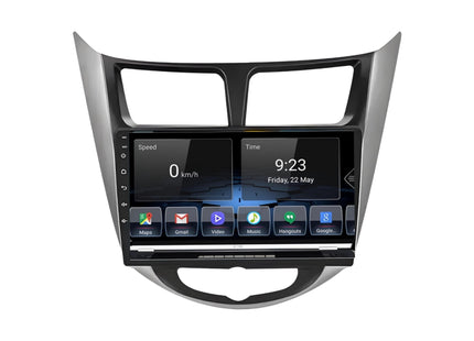 Multimedia Navigatie Hyundai Verna 2010-2016 |DAB|Carplay Autoradio Beeldscherm 9 Inch - Audioplay
