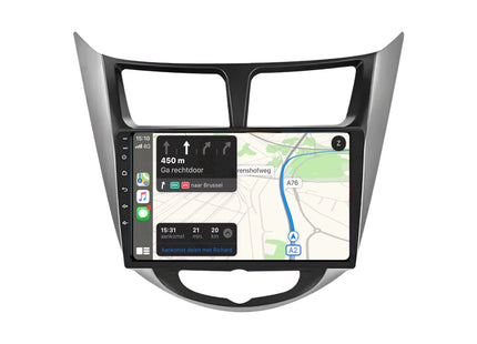 Multimedia Navigatie Hyundai Verna 2010-2016 |DAB|Carplay Autoradio Beeldscherm 9 Inch - Audioplay
