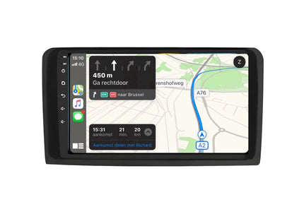 Multimedia Navigatie Mercedes Benz ML klasse 2005-2012 |DAB|Carplay Autoradio 4Core w1 64 (300-320-350-450-500)Beeldscherm 9 Inch - Audioplay