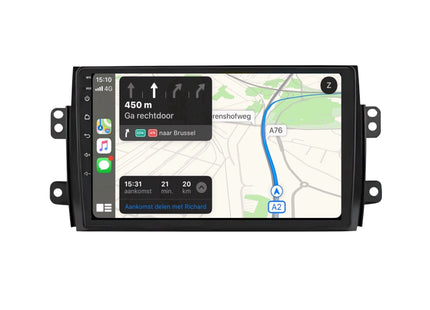Multimedia Navigatie Suzuki Sx4 2005-2013|DAB|Carplay Autoradio Beeldscherm 9 Inch - Audioplay