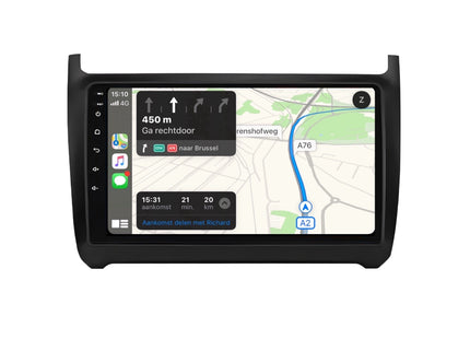 Multimedia Navigatie Volkswagen Polo 5 2008-2020 |DAB|Carplay Autoradio Beeldscherm 9 Inch - Audioplay