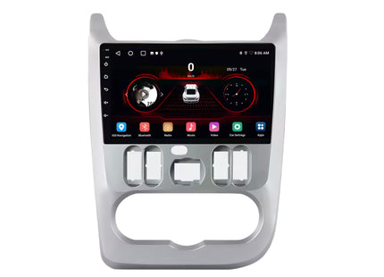 Multimedia Navigatie Renault Logan 1 Sandero 2009-2015 |DAB|Bluetooth|Carplay Autoradio Beeldscherm 9 Inch - Audioplay