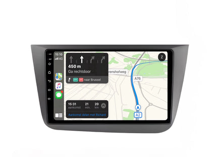 Multimedia Navigatie seat Altea 2004-2015 |Toledo 2004-2009 |DAB|Carplay Autoradio Beeldscherm 9 Inch - Audioplay