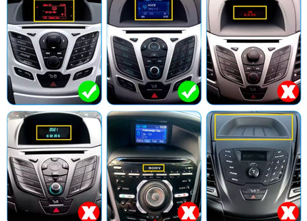 Multimedia Navigatie Ford Fiesta 2009-2016 Tesla Style |DAB|Bluetooth|4Core 32GB|Carplay Autoradio beeldscherm 9,7 Inch - Audioplay